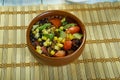 Black Bean Lentil Taco Soup Royalty Free Stock Photo