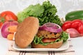 Black bean vegetarian burger