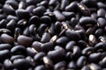 black beans on a black background
