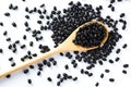 Black beans grain Royalty Free Stock Photo