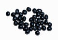 Black beans, isolated on white background Royalty Free Stock Photo
