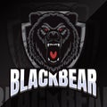 black bear badge emblem esport logo