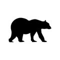 The black bear icon. Vector illustration eps 10