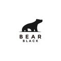 Black bear logo icon designs