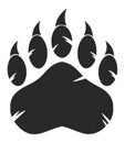 Black Bear Paw With Claws Royalty Free Stock Photo