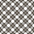 Black Belorussian sacred ethnic ornament, seamless pattern. Vector illustration. Slovenian Traditional Pattern Ornament. Royalty Free Stock Photo