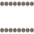 Black Belorussian sacred ethnic ornament, seamless pattern. Vector illustration. Slovenian Traditional Pattern Ornament.