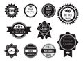 Black Best Quality Guaranteed Stamp Seal Badge Label Royalty Free Stock Photo