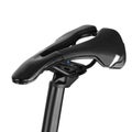 Black bicycle saddle