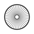 Black bicycle tire - vector