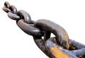 Black big chain anchor Royalty Free Stock Photo