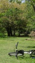 Bike park in the garden. Summer in Buenos Aires Royalty Free Stock Photo