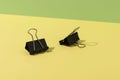 Black binder clips