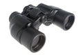 Black binoculars isolated Royalty Free Stock Photo