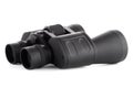Black binoculars isolated Royalty Free Stock Photo
