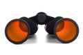 Black binoculars isolated Royalty Free Stock Photo
