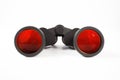 Black binoculars isolated on white background Royalty Free Stock Photo