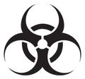 Black biohazard symbol