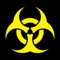 Black biohazard symbol