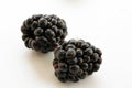 Black BlackBerry closeup, macro photo