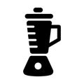 Black blender vector icon for making food and shakes