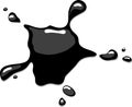 Black blot Royalty Free Stock Photo