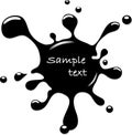 Black blot Royalty Free Stock Photo