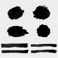 Black Blot Isolated Transparent Background