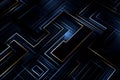 Black and blue abstract tech geometric modern background Royalty Free Stock Photo