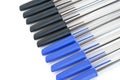 Black and blue pens Royalty Free Stock Photo