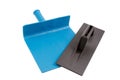 Black and Blue PVC Plastic Trowel for Plastering. Royalty Free Stock Photo