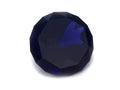 Black or Blue sapphire gemstone Royalty Free Stock Photo