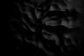 Black blurred abstract background luxury cloth or liquid wave or wavy folds of grunge silk texture satin velvet material 3D Royalty Free Stock Photo