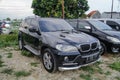 black BMW X3 3.0Si in Kustomfest parking lot