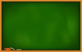 realistic black or green chalkboard in wooden frame isolated. 3D Render.. Royalty Free Stock Photo