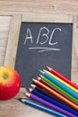 Black board with ABC Royalty Free Stock Photo