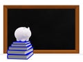 Black Board Books and Savings Piggy Bank