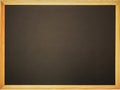 Black board. Wooden frame empty place for your text. Background Royalty Free Stock Photo