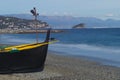 Black Boat on the Beach