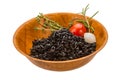 Black boiled rice Royalty Free Stock Photo