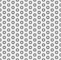 Black bold circles on white background - seamless pattern Royalty Free Stock Photo