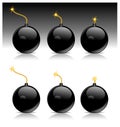 Black bomb Royalty Free Stock Photo
