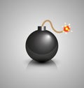 Black bomb Royalty Free Stock Photo