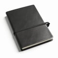 black book diary blank cover notebook white background,generated with AI. Royalty Free Stock Photo