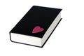 Black Book With A Red Heart Royalty Free Stock Photo