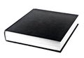 Black book in row Royalty Free Stock Photo