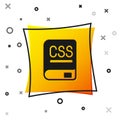 Black Books about programming icon isolated on white background. Programming language concept. PHP, CSS, XML, HTML Royalty Free Stock Photo