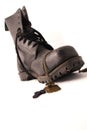 Black boot Royalty Free Stock Photo