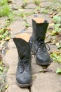 Black boots Royalty Free Stock Photo