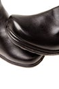 Black boots, isolated on white Royalty Free Stock Photo